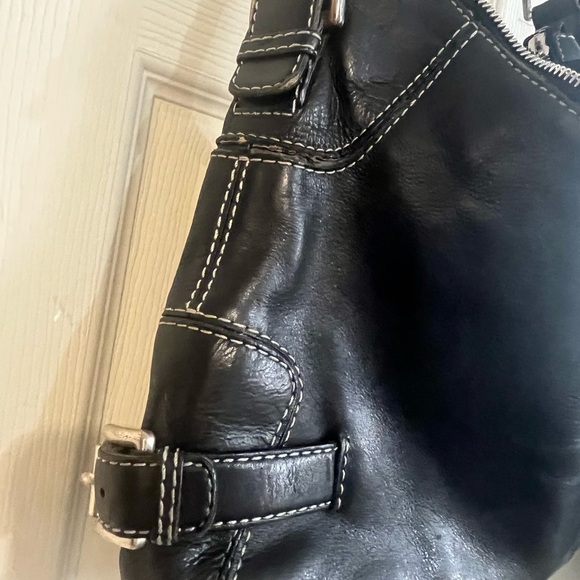 Michael kor Black Leather shoulder Bag vintage - Picture 7 of 13